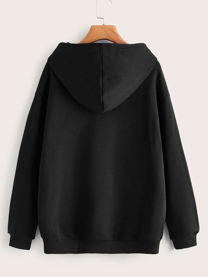 Plain Black Hoodie
